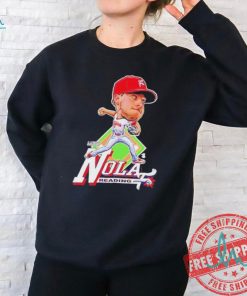 Aaron Nola Philadelphia Phillies Caricature Big Head Reading Shirt