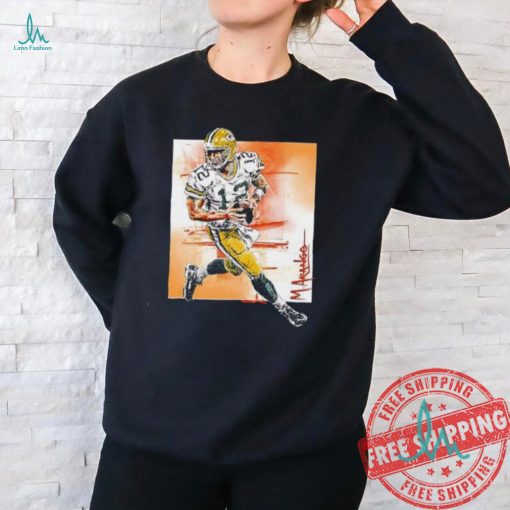Aaron Rodgers Scrambles 12 Green Bay Packers graphic shirt