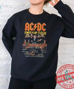 Acdc Pwr Up Tour 51st Anniversary 1973 2024 Thank You For The Memories shirt