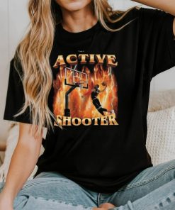 Active Shooter Basketball Adult Unisex T Shirt