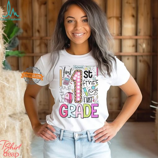 Adorable First Grade Shirt for Girl   Back to School Shirt