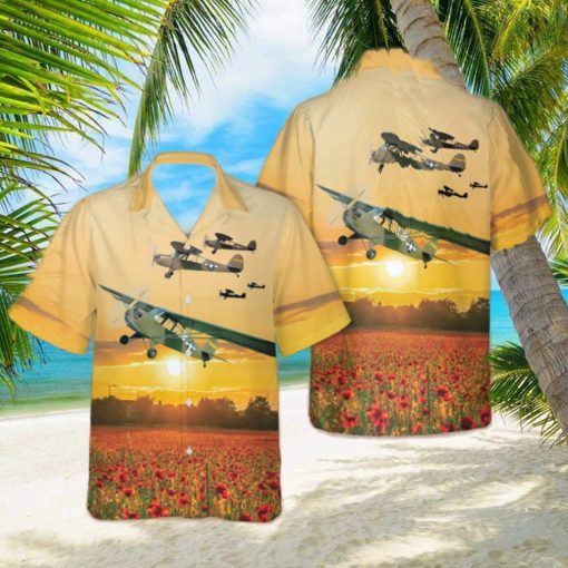 Aeronca L 3B Grasshopper World War II Hawaiian Shirt