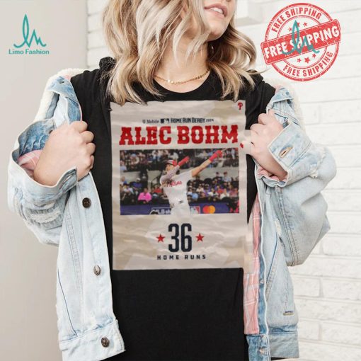 Alec Bohm Philadelphia Phillies 36 Mlb All Star Home Run Derby 2024 shirt