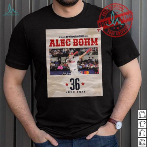Alec Bohm Philadelphia Phillies 36 Mlb All Star Home Run Derby 2024 shirt