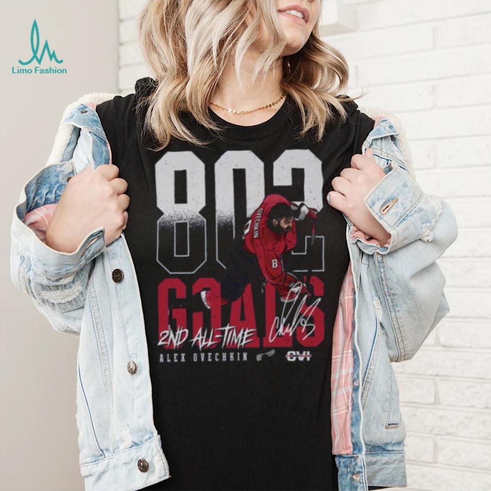Alex Ovechkin Washington 2nd All Time Goals T Shirt Alex Ovechkin Washington 2nd All Time Goals T Shirt