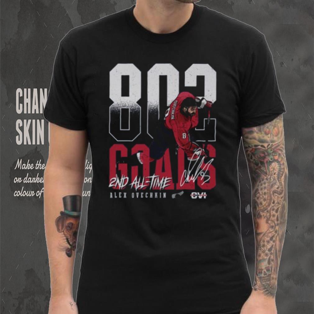 Alex Ovechkin Washington 2nd All Time Goals T Shirt Alex Ovechkin Washington 2nd All Time Goals T Shirt