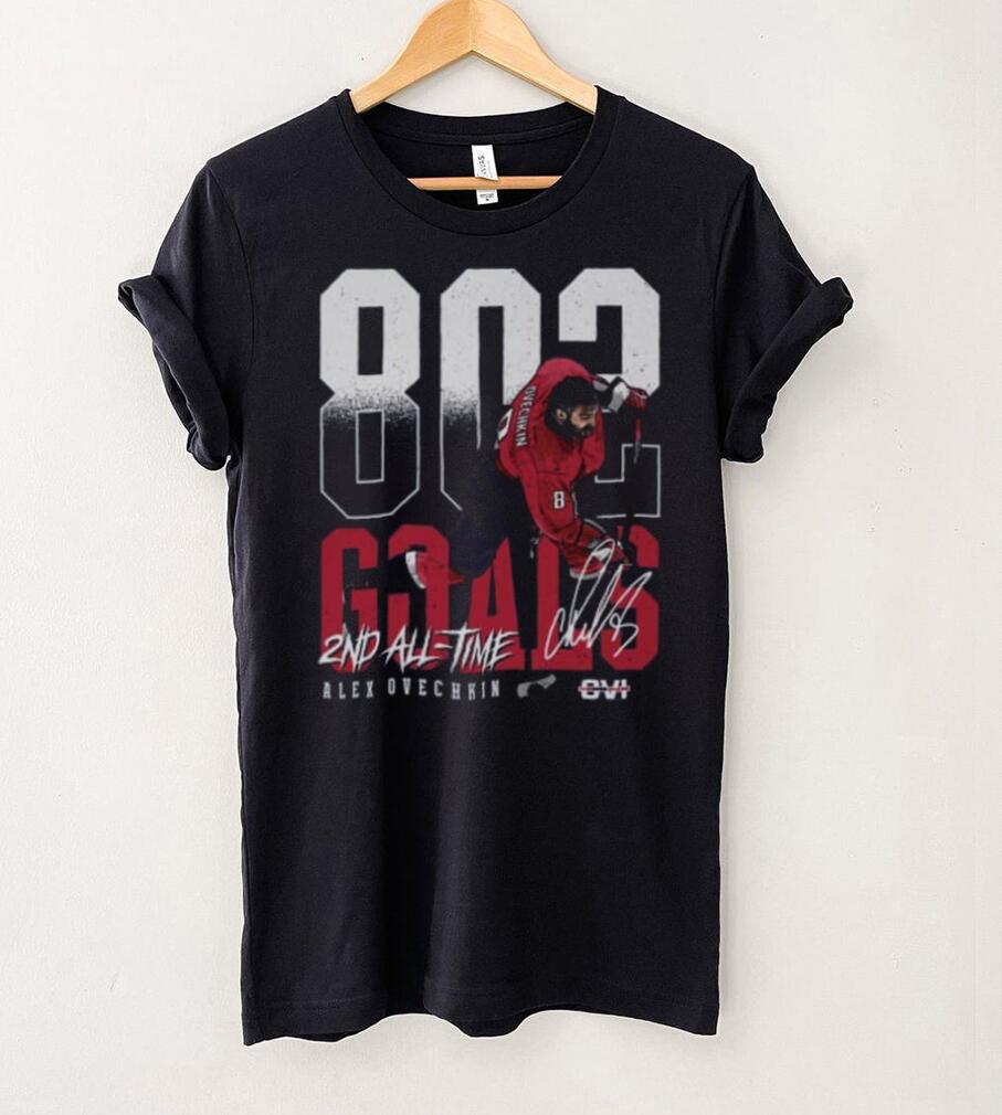 Alex Ovechkin Washington 2nd All Time Goals T Shirt Alex Ovechkin Washington 2nd All Time Goals T Shirt