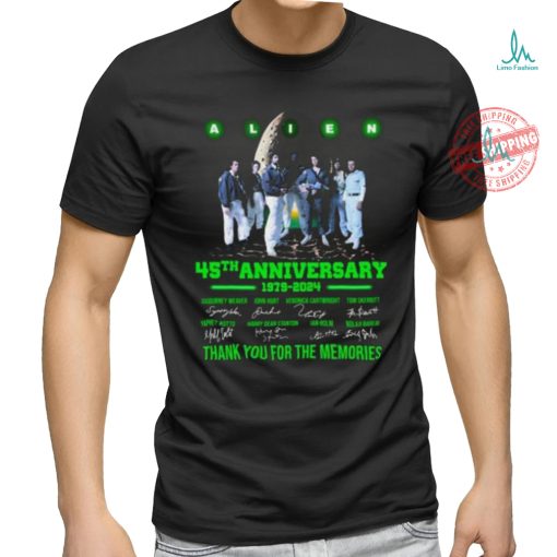 Alien 45th Anniversary 1979 – 2024 Thank You For The Memories T shirt