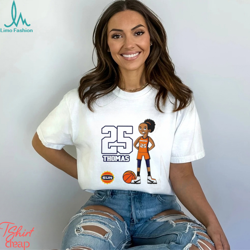 Alyssa Thomas Connecticut Sun 25 cartoon shirt Alyssa Thomas Connecticut Sun 25 cartoon shirt