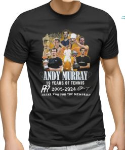 Andy Murray 19 Years Of 2005 2024 Thank You For The Memories T Shirt