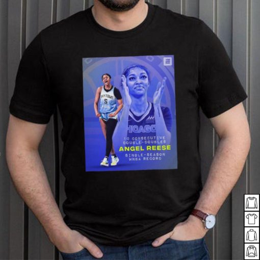 Angel Reese 10 Consecutive Double Doubles Single Season Wnba Record Shirt