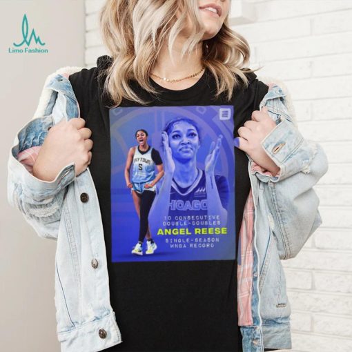 Angel Reese 10 Consecutive Double Doubles Single Season Wnba Record Shirt