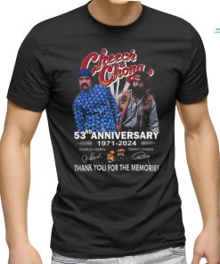 Anniversary 1971–2024 Thank You For The Memories Signature T Shirt, hoodie, sweater, long sleeve and tank top Anniversary 1971–2024 Thank You For The Memories Signature T Shirt