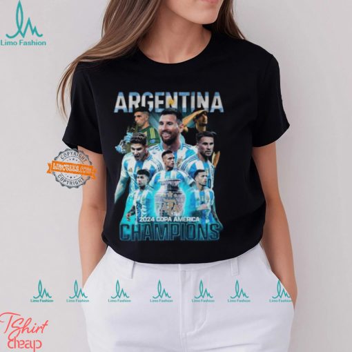 Argentina 2024 Copa America Champions T Shirt