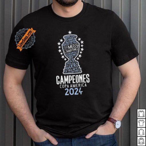 Argentina Copa America Champions Messi 10 Shirt 2024 Copa America 2024 Champions T Shirt Argentina Champions Shirt