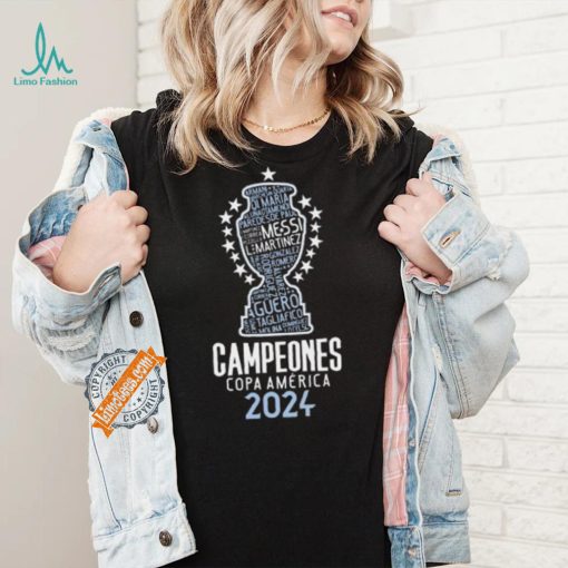 Argentina Copa America Champions Messi 10 Shirt 2024 Copa America 2024 Champions T Shirt Argentina Champions Shirt