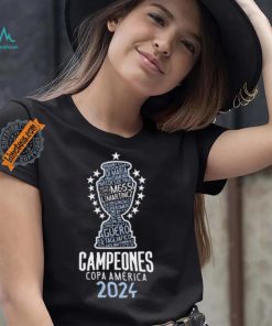 Argentina Copa America Champions Messi 10 Shirt 2024 Copa America 2024 Champions T Shirt Argentina Champions Shirt