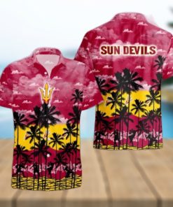 Arizona State Sun Devils Palms Tree Hawaiian Shirt