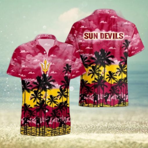 Arizona State Sun Devils Palms Tree Hawaiian Shirt