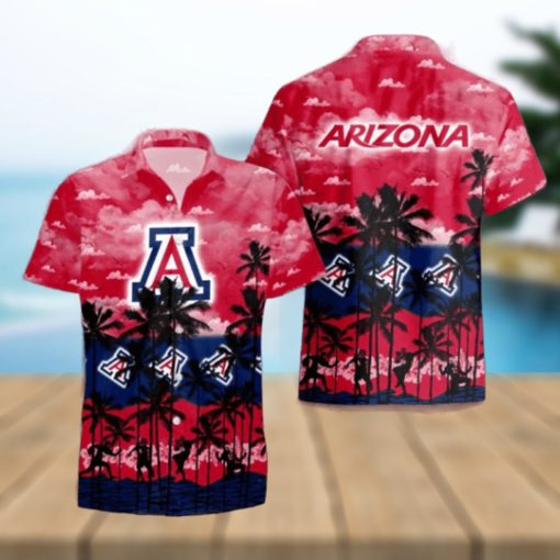 Arizona Wildcats Palms Tree Hawaiian Shirt