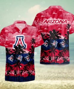 Arizona Wildcats Palms Tree Hawaiian Shirt