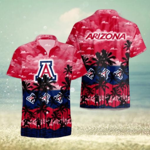 Arizona Wildcats Palms Tree Hawaiian Shirt