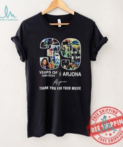 Arjona 39 years of 1985 2024 thank you for your music signature shirt