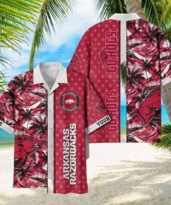 Arkansas Razorbacks Custom Name Aloha Shirt Trending Summer Hawaiian Shirt For Fans