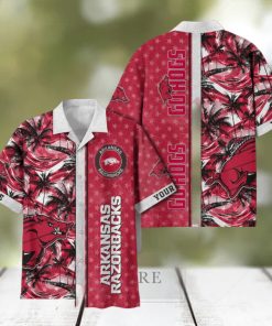 Arkansas Razorbacks Custom Name Aloha Shirt Trending Summer Hawaiian Shirt For Fans