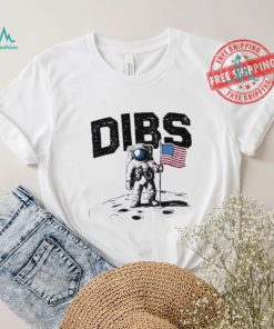 Astronaut Dibs American flag on the moon 4th Of July shirt