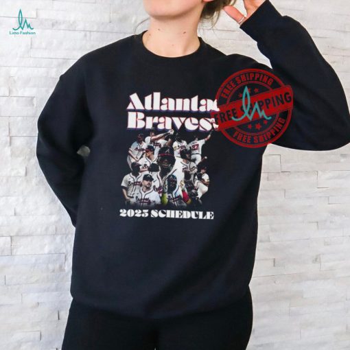 Atlanta Braves 2025 Schedule Shirt