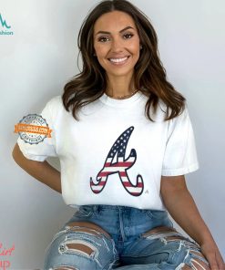 Atlanta Braves A logo x Flag of the United States shirt