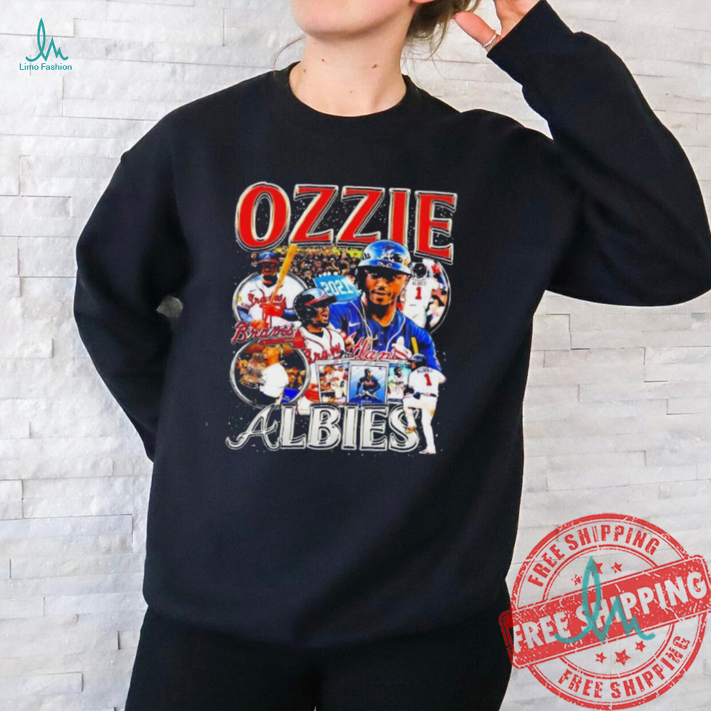 Atlanta Braves Ozzie Albies retro graphic shirt Atlanta Braves Ozzie Albies retro graphic shirt