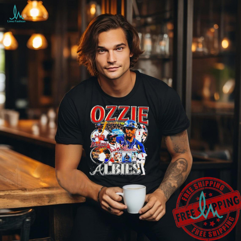 Atlanta Braves Ozzie Albies retro graphic shirt Atlanta Braves Ozzie Albies retro graphic shirt