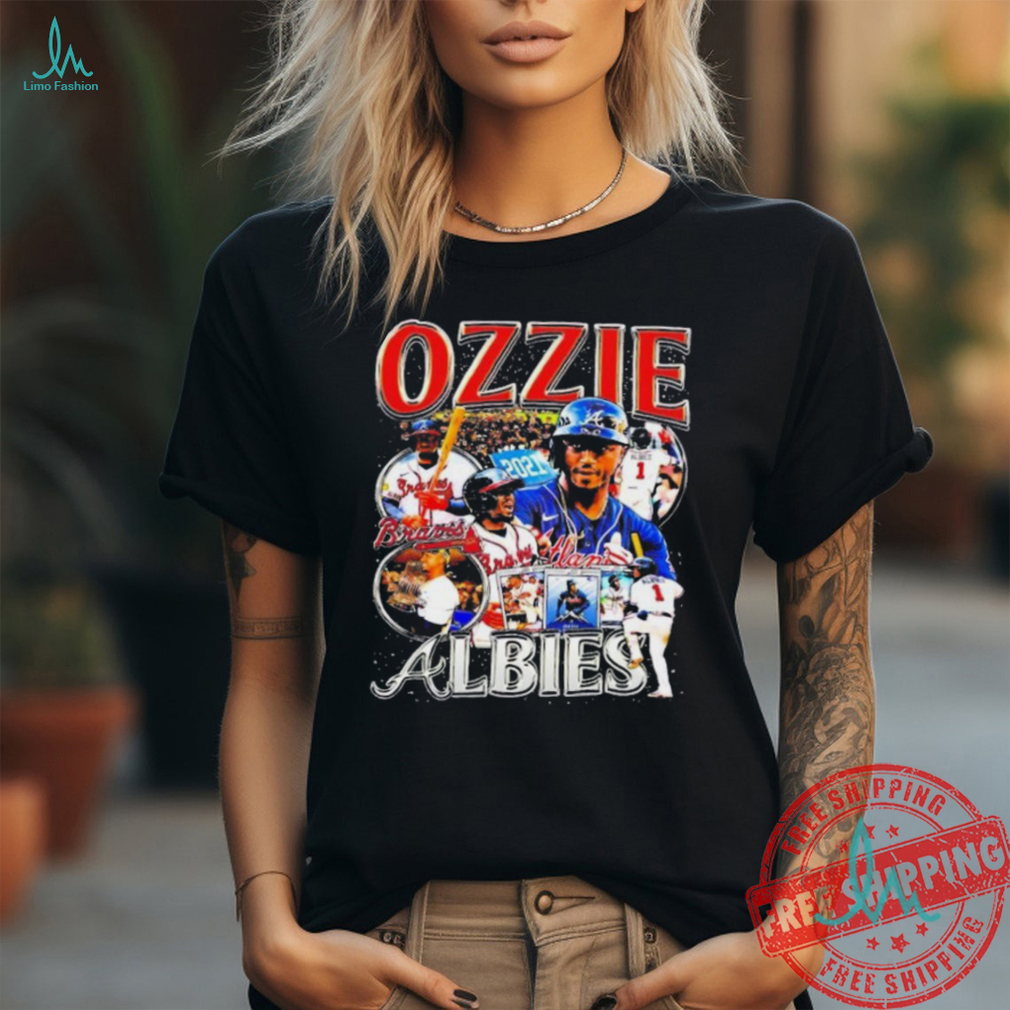 Atlanta Braves Ozzie Albies retro graphic shirt Atlanta Braves Ozzie Albies retro graphic shirt