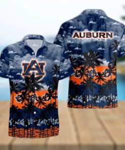 Auburn Tigers Palms Tree Hawaiian Shirt