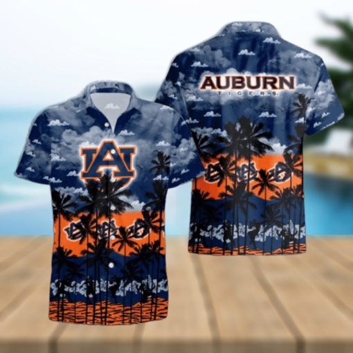 Auburn Tigers Palms Tree Hawaiian Shirt