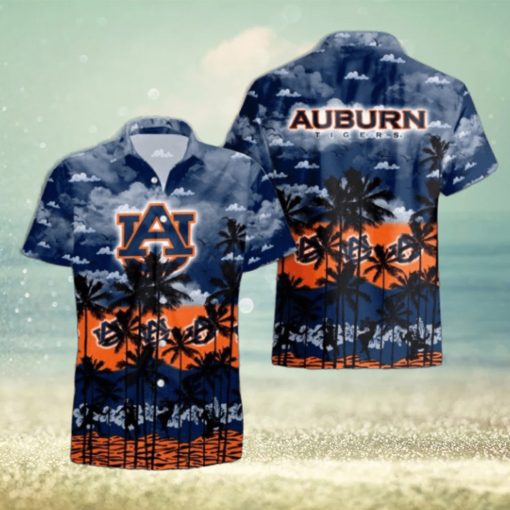 Auburn Tigers Palms Tree Hawaiian Shirt