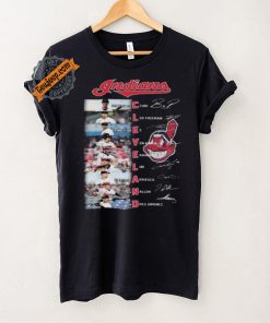 Awesome Cleveland indiana team true starting squad baseball signatures shirt