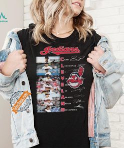 Awesome Cleveland indiana team true starting squad baseball signatures shirt