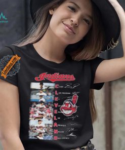 Awesome Cleveland indiana team true starting squad baseball signatures shirt