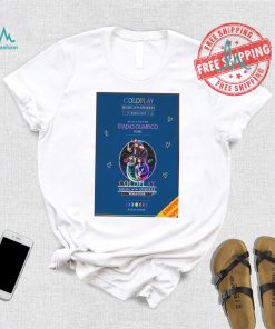 Awesome Coldplay music of the spheres world tour july 12 13 15 16 2024 stadio olimpico rome shirt