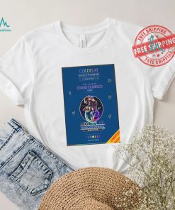 Awesome Coldplay music of the spheres world tour july 12 13 15 16 2024 stadio olimpico rome shirt