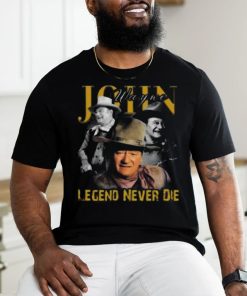 Awesome John Wayne legend never die signature 2024 shirt