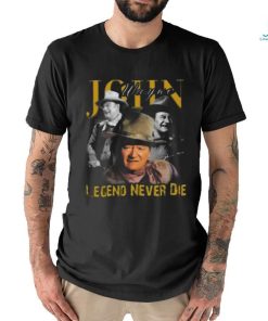 Awesome John Wayne legend never die signature 2024 shirt