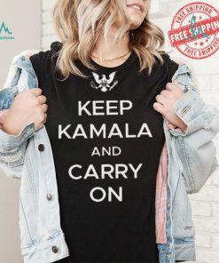 Awesome Keep Kamala And Carry On Shirt, hoodie, sweater, long sleeve and tank top Awesome Keep Kamala And Carry On Shirt