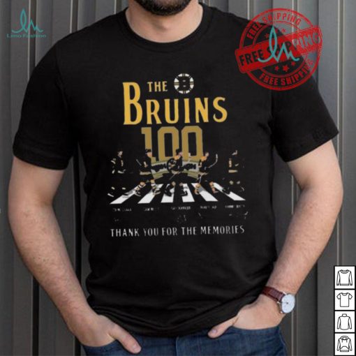 Awesome The boston bruins 100 thank you for the memories signatures shirt