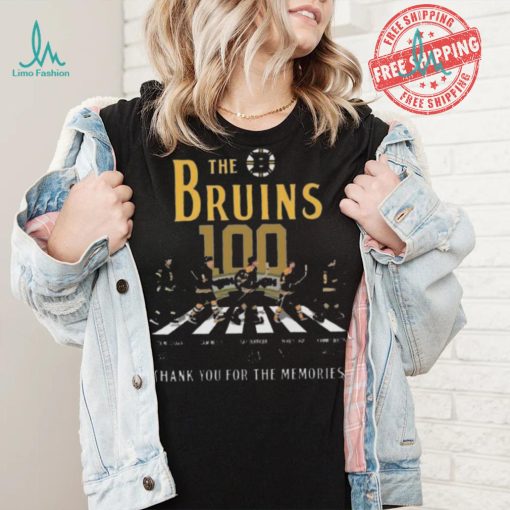 Awesome The boston bruins 100 thank you for the memories signatures shirt