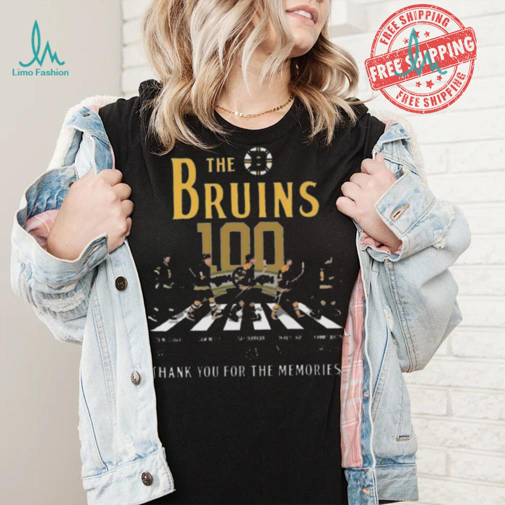 Awesome The boston bruins 100 thank you for the memories signatures shirt Awesome The boston bruins 100 thank you for the memories signatures shirt