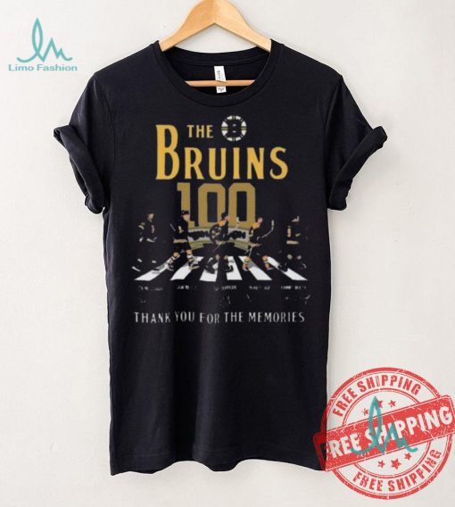 Awesome The boston bruins 100 thank you for the memories signatures shirt